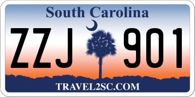 SC license plate ZZJ901