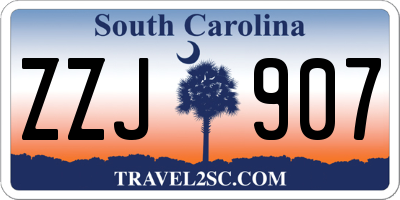 SC license plate ZZJ907