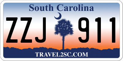 SC license plate ZZJ911