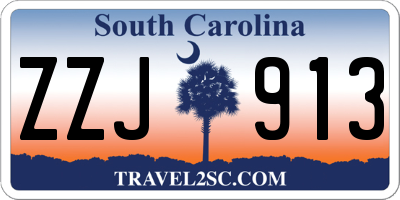SC license plate ZZJ913