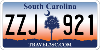 SC license plate ZZJ921