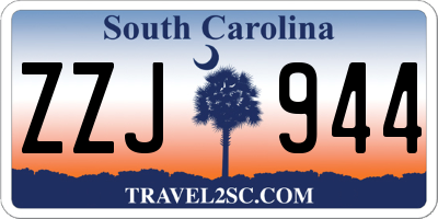 SC license plate ZZJ944