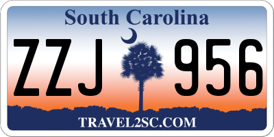 SC license plate ZZJ956