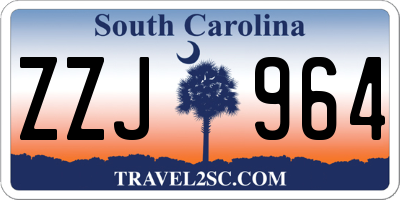 SC license plate ZZJ964