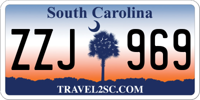 SC license plate ZZJ969