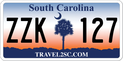 SC license plate ZZK127