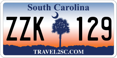 SC license plate ZZK129