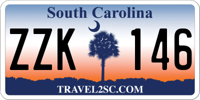 SC license plate ZZK146