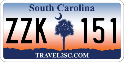 SC license plate ZZK151