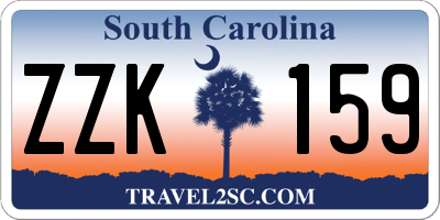 SC license plate ZZK159