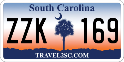 SC license plate ZZK169