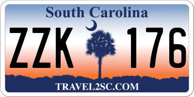 SC license plate ZZK176