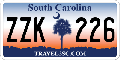 SC license plate ZZK226