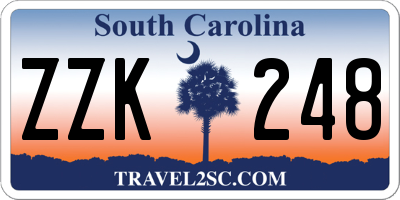 SC license plate ZZK248