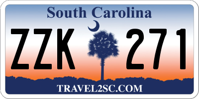 SC license plate ZZK271