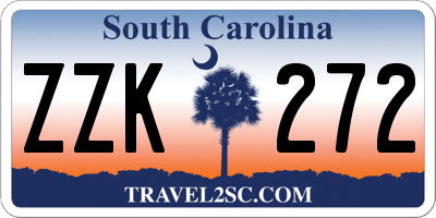 SC license plate ZZK272