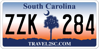 SC license plate ZZK284