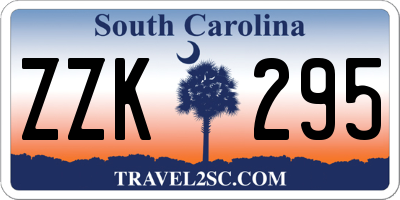 SC license plate ZZK295
