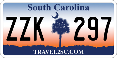SC license plate ZZK297