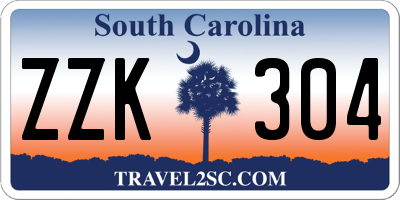 SC license plate ZZK304
