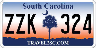 SC license plate ZZK324
