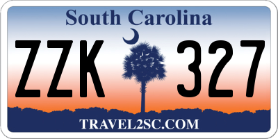 SC license plate ZZK327