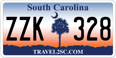 SC license plate ZZK328