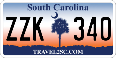 SC license plate ZZK340