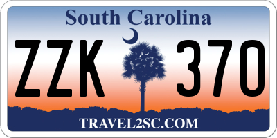 SC license plate ZZK370