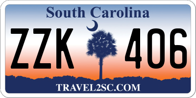 SC license plate ZZK406