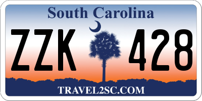 SC license plate ZZK428
