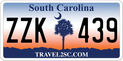 SC license plate ZZK439