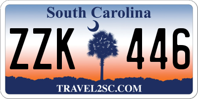 SC license plate ZZK446