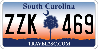SC license plate ZZK469