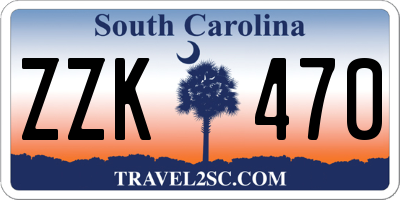 SC license plate ZZK470