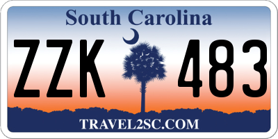 SC license plate ZZK483