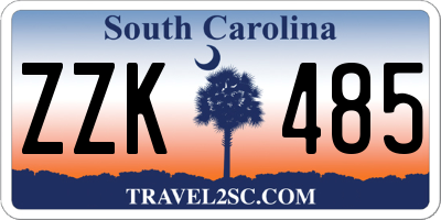 SC license plate ZZK485