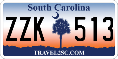 SC license plate ZZK513