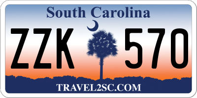 SC license plate ZZK570