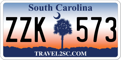 SC license plate ZZK573