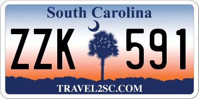 SC license plate ZZK591
