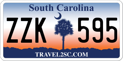 SC license plate ZZK595