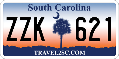 SC license plate ZZK621
