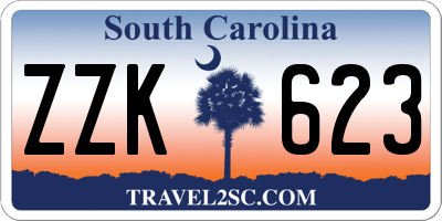 SC license plate ZZK623