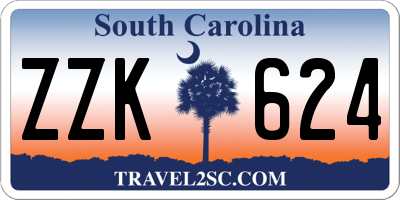 SC license plate ZZK624