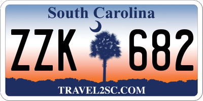 SC license plate ZZK682