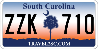 SC license plate ZZK710