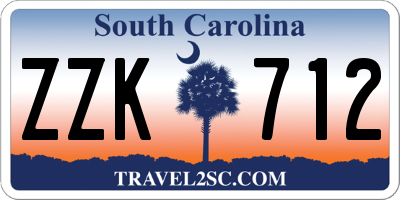 SC license plate ZZK712