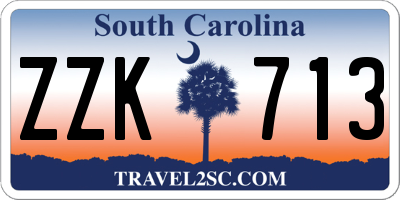 SC license plate ZZK713
