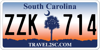 SC license plate ZZK714
